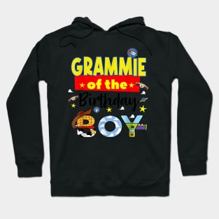 Grammie Of The Birthday Boy Toy Familly Matching Story Hoodie